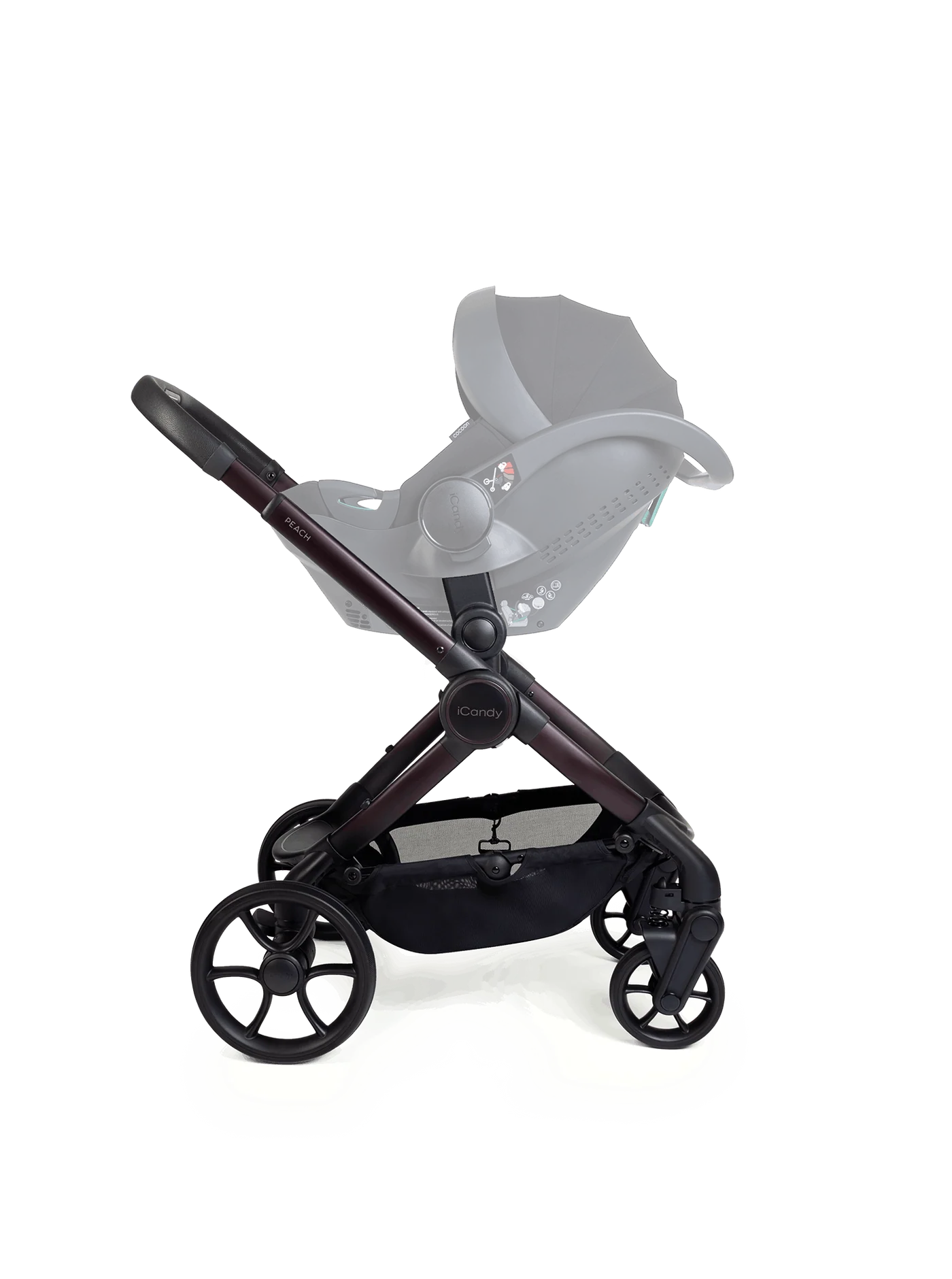iCandy Peach 8 Coffee Bean Pushchair and Carrycot - 360 Car Seat Pushchair Bundle