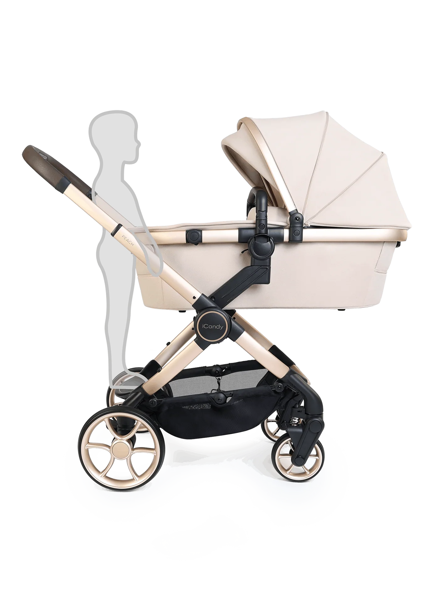 iCandy Peach 8 Biscotti Pushchair and Carrycot - 360 Car Seat Pushchair Bundle