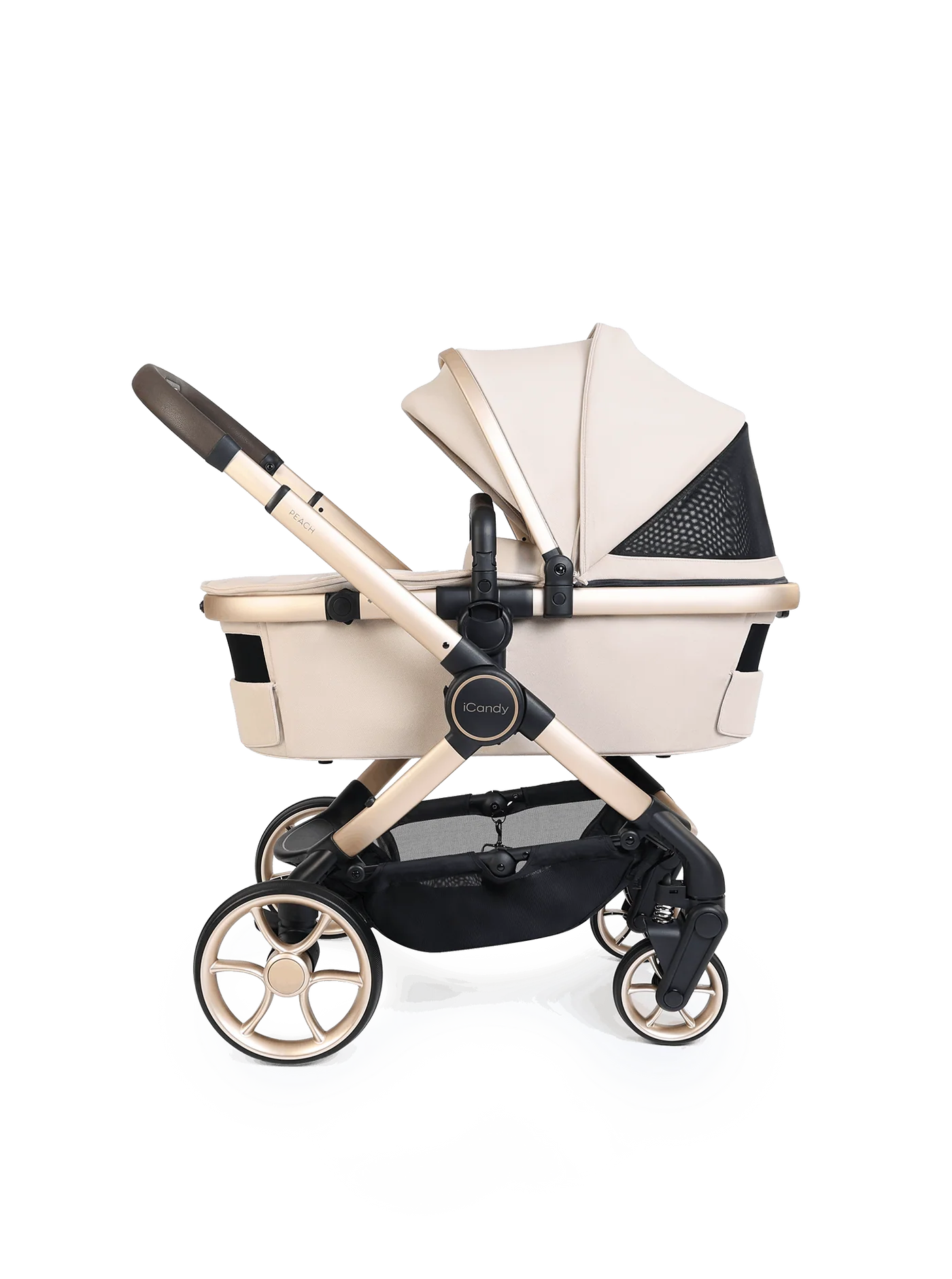 iCandy Peach 8 Biscotti Pushchair and Carrycot - 360 Car Seat Pushchair Bundle