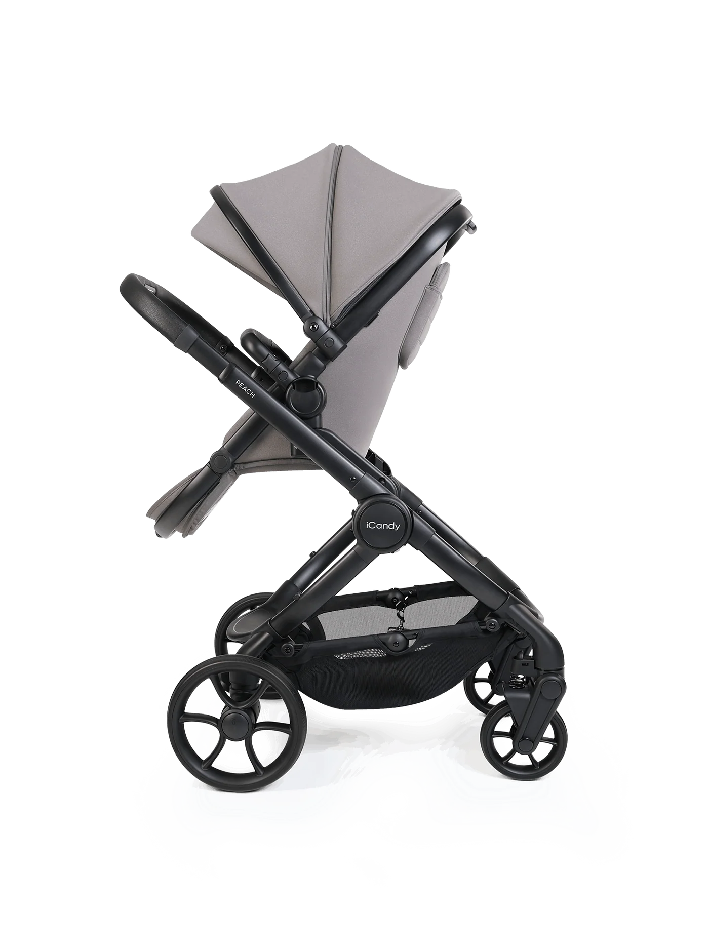 iCandy Peach 8 Porcini Pushchair and Carrycot - 360 Car Seat Pushchair Bundle