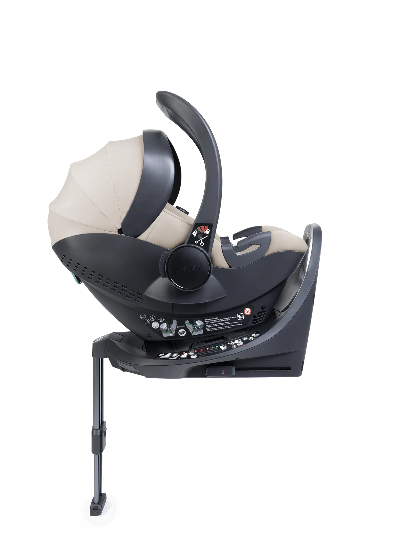 iCandy Peach 8 Taupe Pushchair and Carrycot - 360 Car Seat Pushchair Bundle