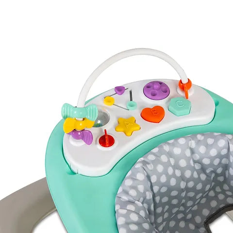 Baby Go Round Kiddo Walker and Push Along Combined - Grey