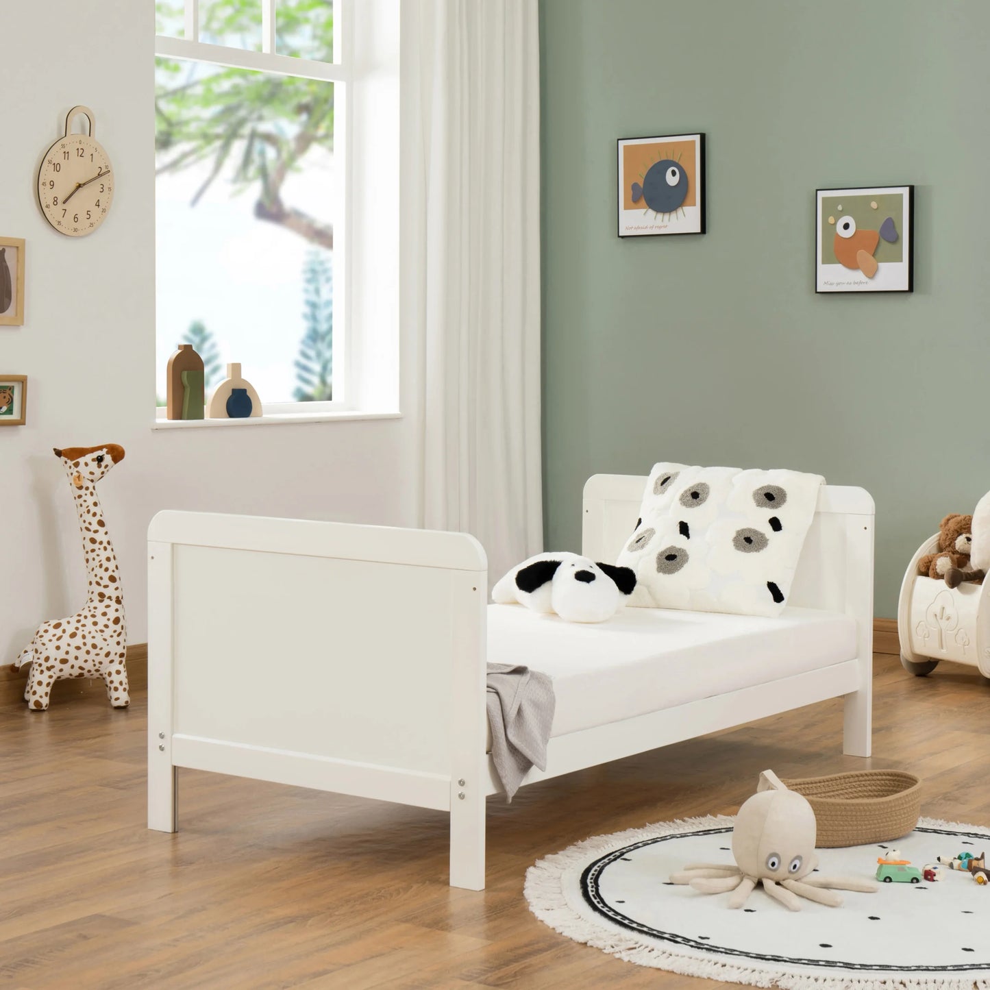 Babymore Caro Urban Cot Bed White