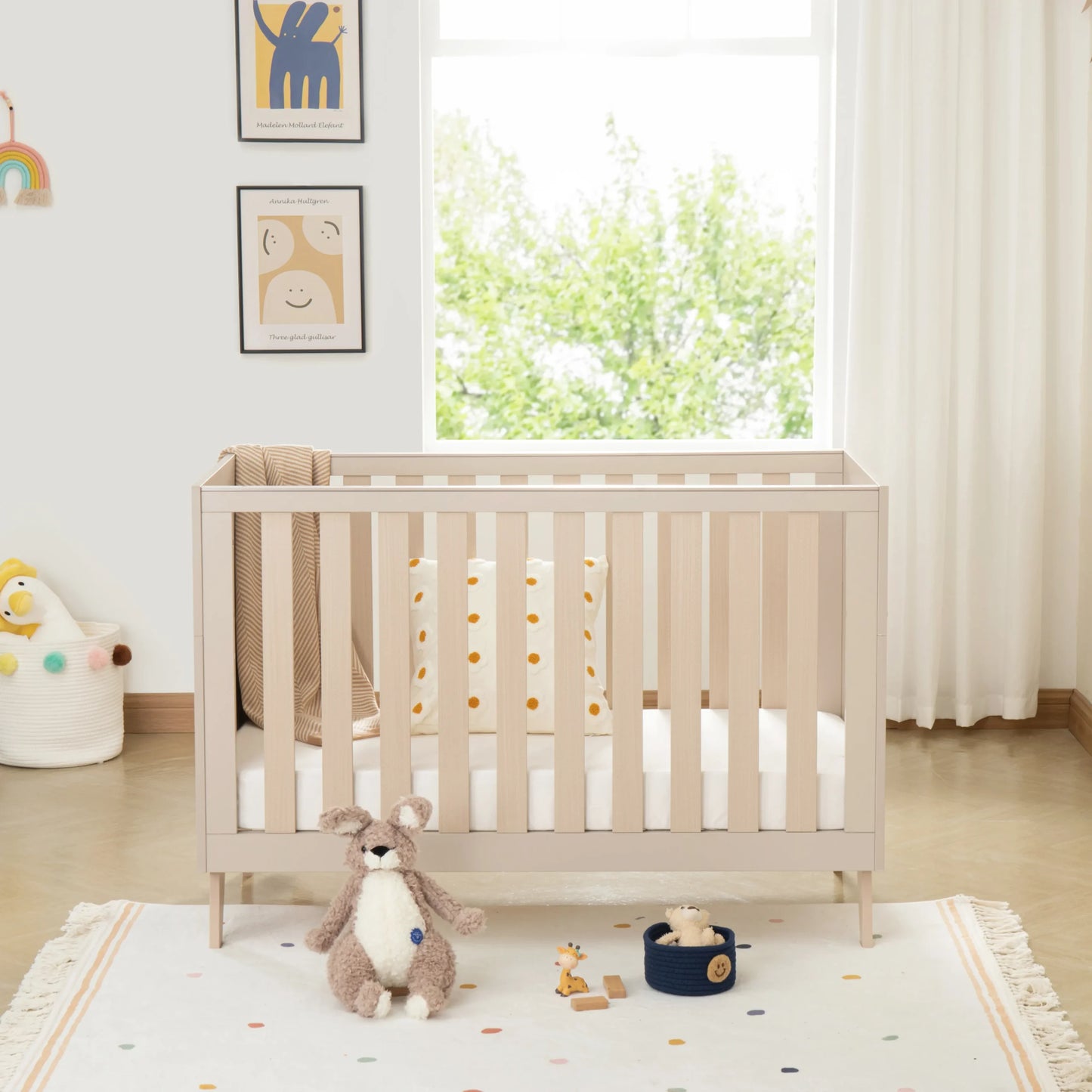 Babymore Dante Mini Cot Bed Cashmere