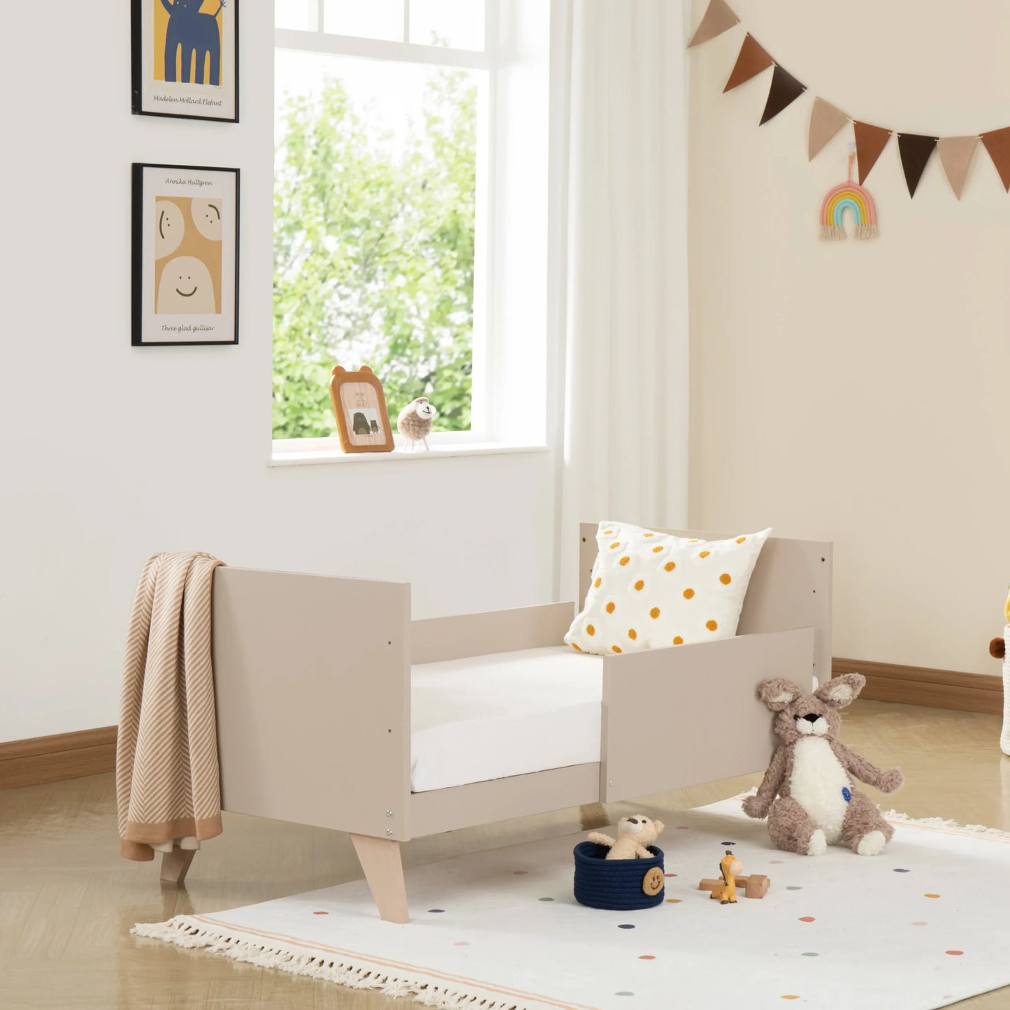 Babymore Dante Mini Cot Bed Cashmere