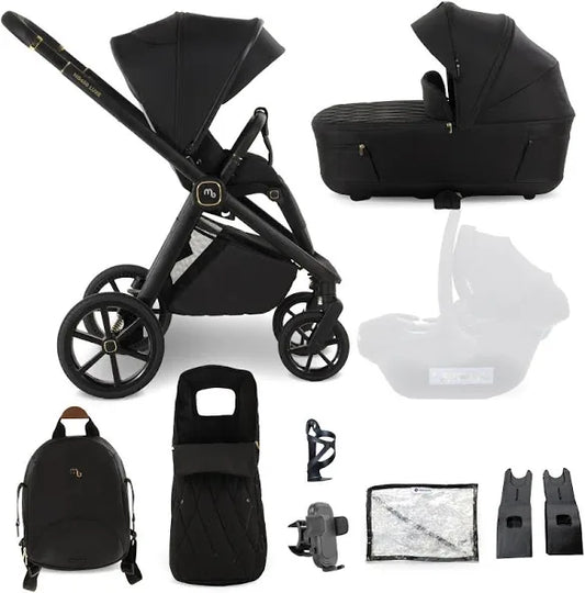 My Babiie MB450 LUXE 2-in-1 Pushchair & Carrycot - Black *Pre Order Mid October Delivery