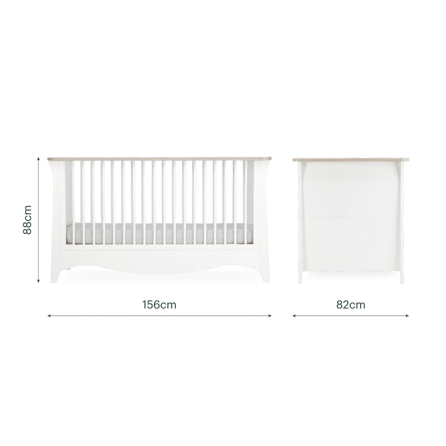 Clara Luxe 3 Piece Furniture Set - White & Ash Pre Order