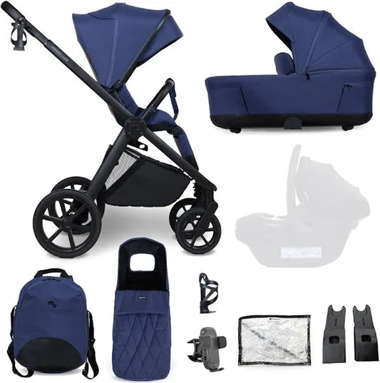 My Babiie MB450 LUXE 2-in-1 Pushchair & Carrycot - Indigo *Pre Order Mid October Delivery