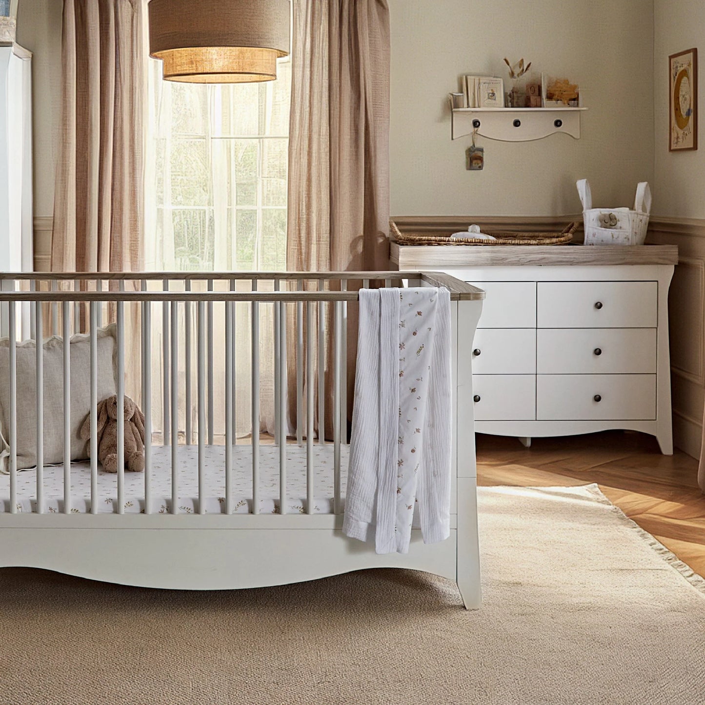 Clara Luxe 2 Piece Furniture Set - White & Ash Pre Order