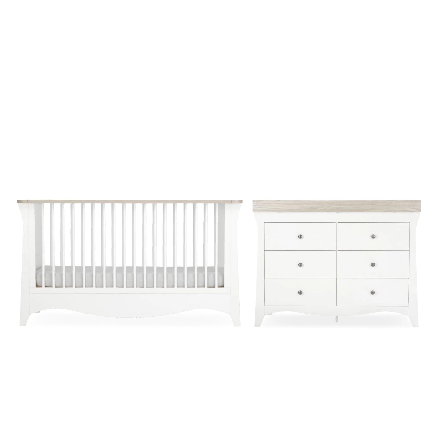 Clara Luxe 2 Piece Furniture Set - White & Ash Pre Order