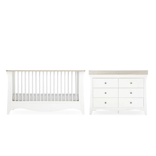 Clara Luxe 2 Piece Furniture Set - White & Ash Pre Order