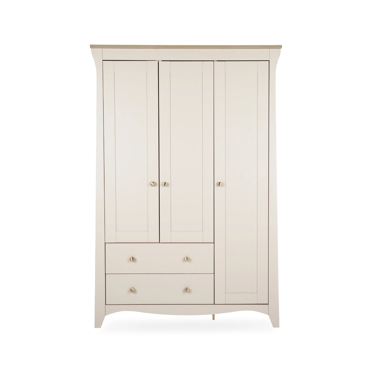 CuddleCo Clara Triple Wardrobe, Cashmere & Ash