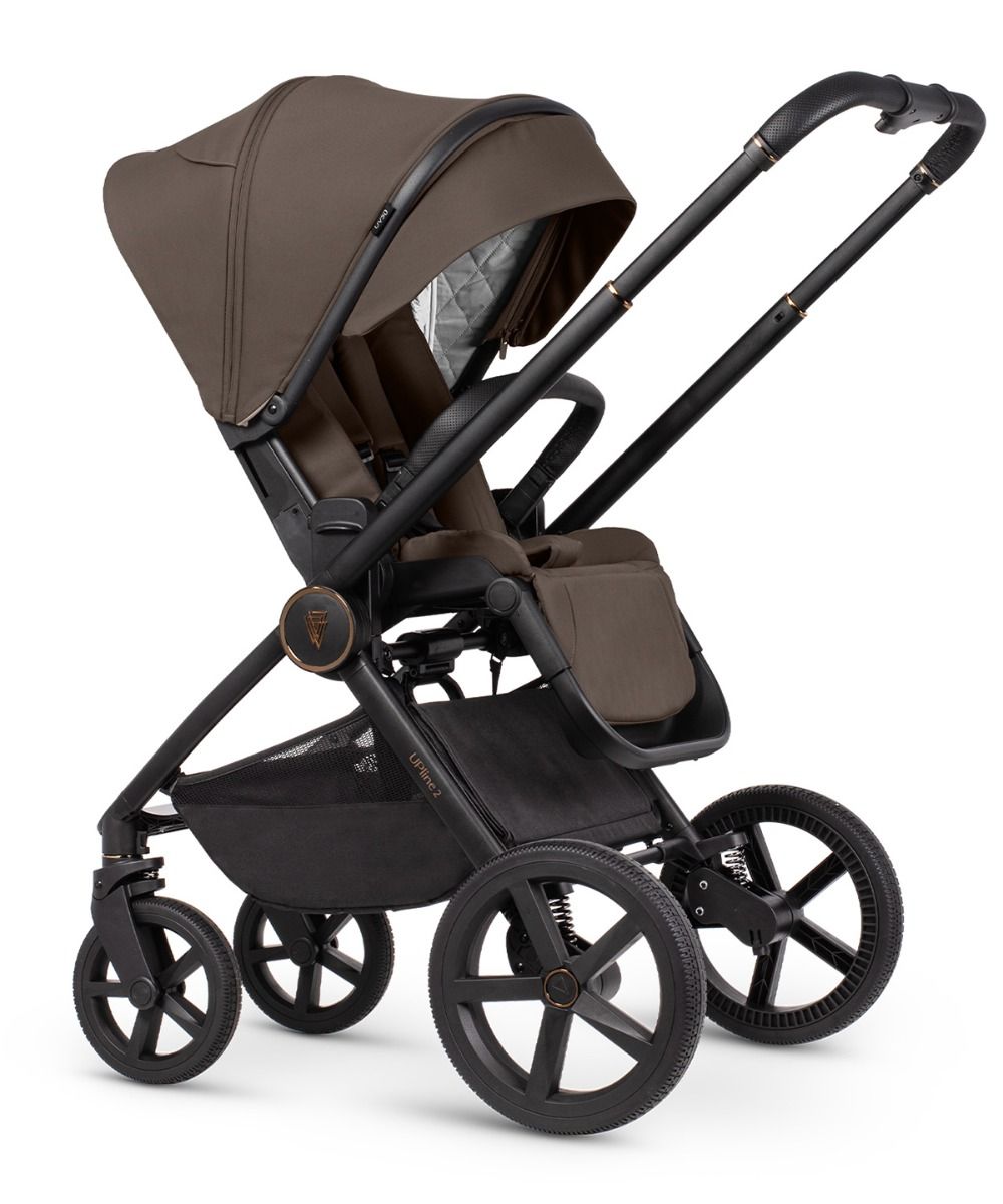Venicci Upline 2 Travel System With Tiago 360 Car Seat & Isofix Base Brownie *Instore only