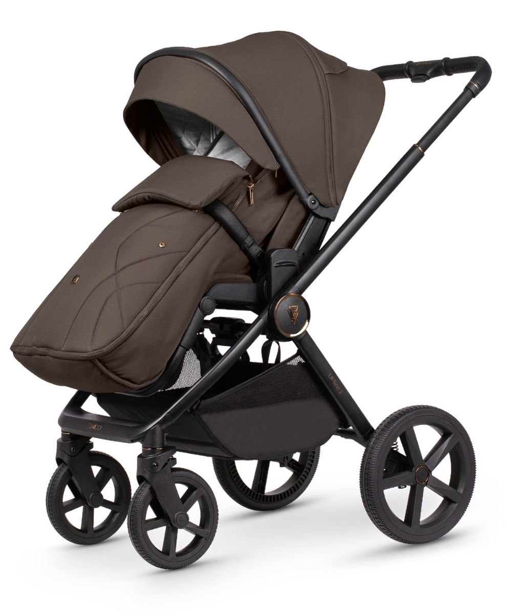 Venicci Upline 2 Travel System With Tiago 360 Car Seat & Isofix Base Brownie *Instore only