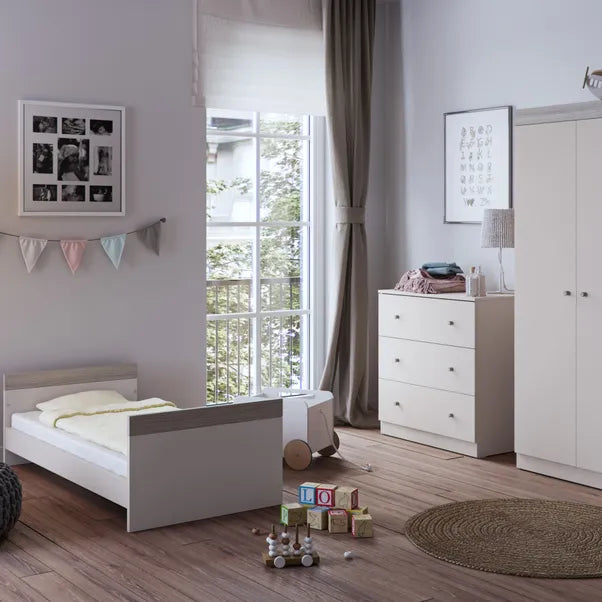 Little Acorns Burlington 3 Piece Nursery Room Set – Cashmere/Grey Ash