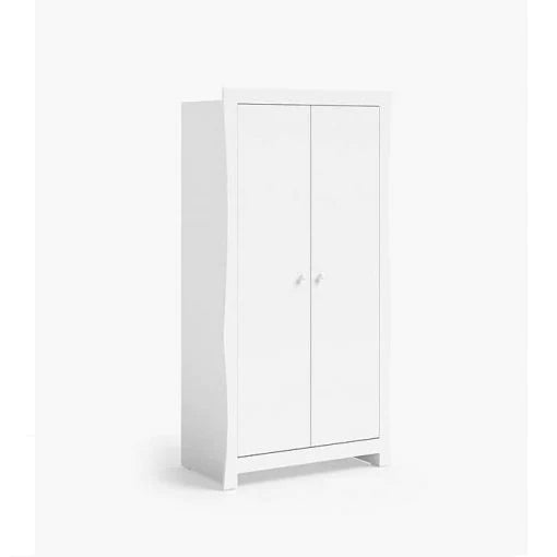 Little Acorns Traditional Sleigh wardrobe  – White