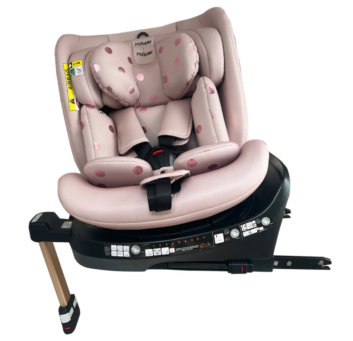 Samantha Faiers ISize Pink Polka Spin Car Seat (40-150cm)