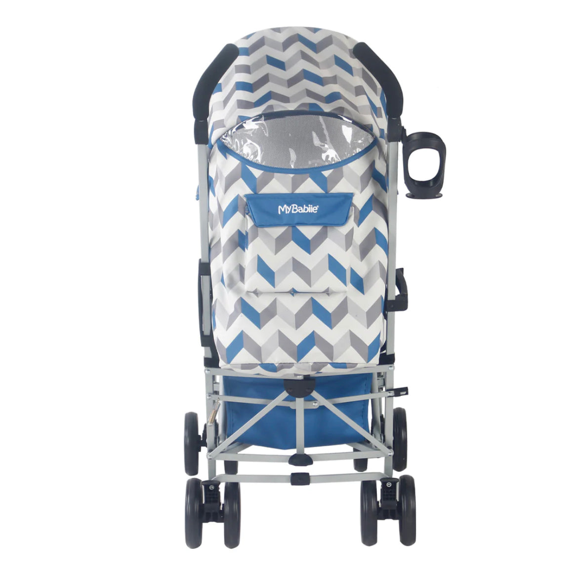 My Babiie - Billie Faiers blue  chevron  MB02 Lightweight Stroller