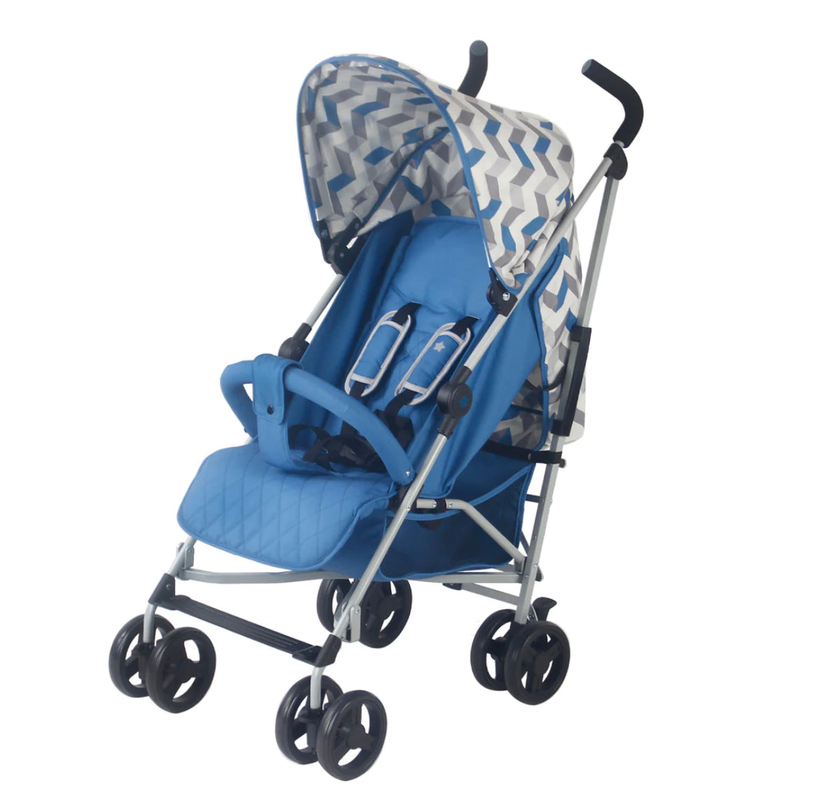 My Babiie - Billie Faiers blue  chevron  MB02 Lightweight Stroller