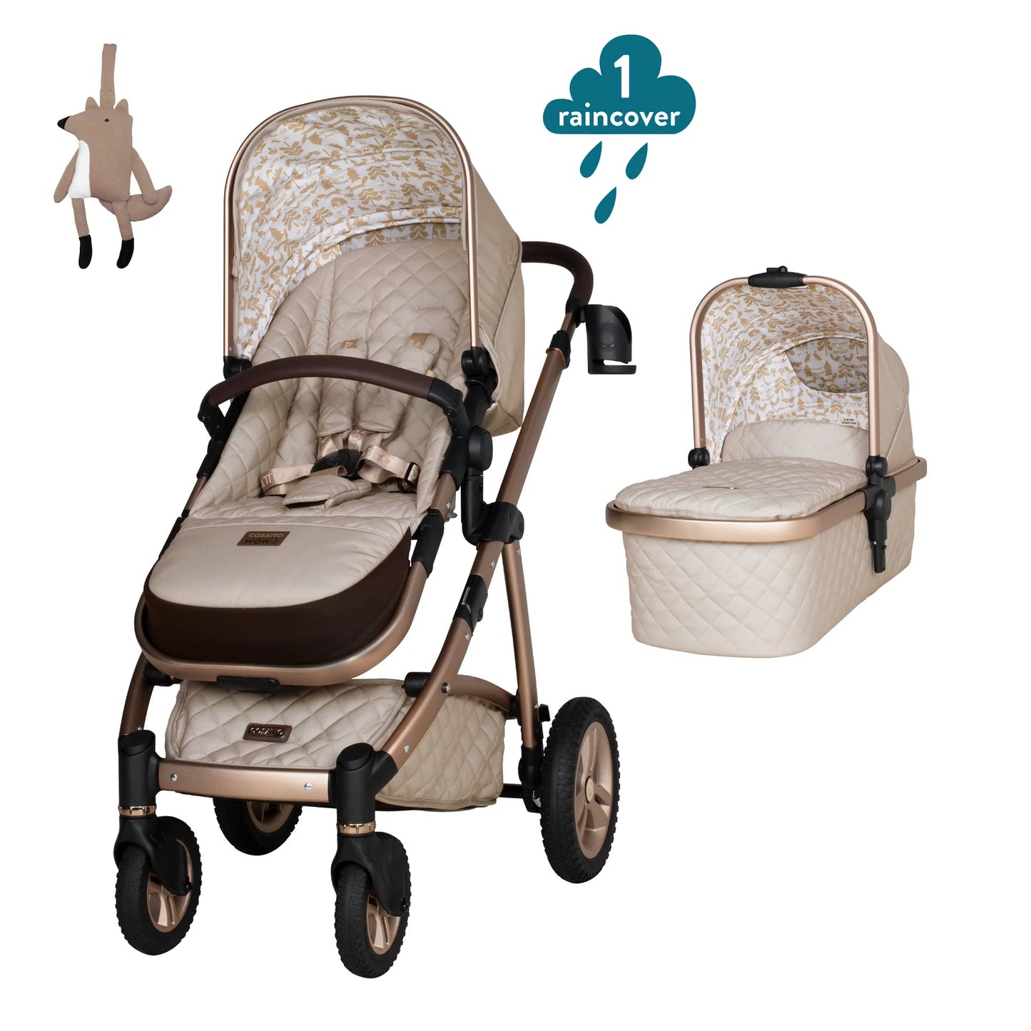 Cosatto Wow 2 Pram and Pushchair- Whisper