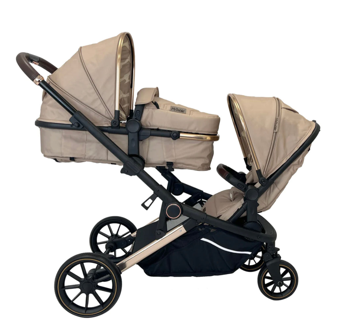 My babiie MB33 Dani Dyer Giraffe Tandem Pushchair