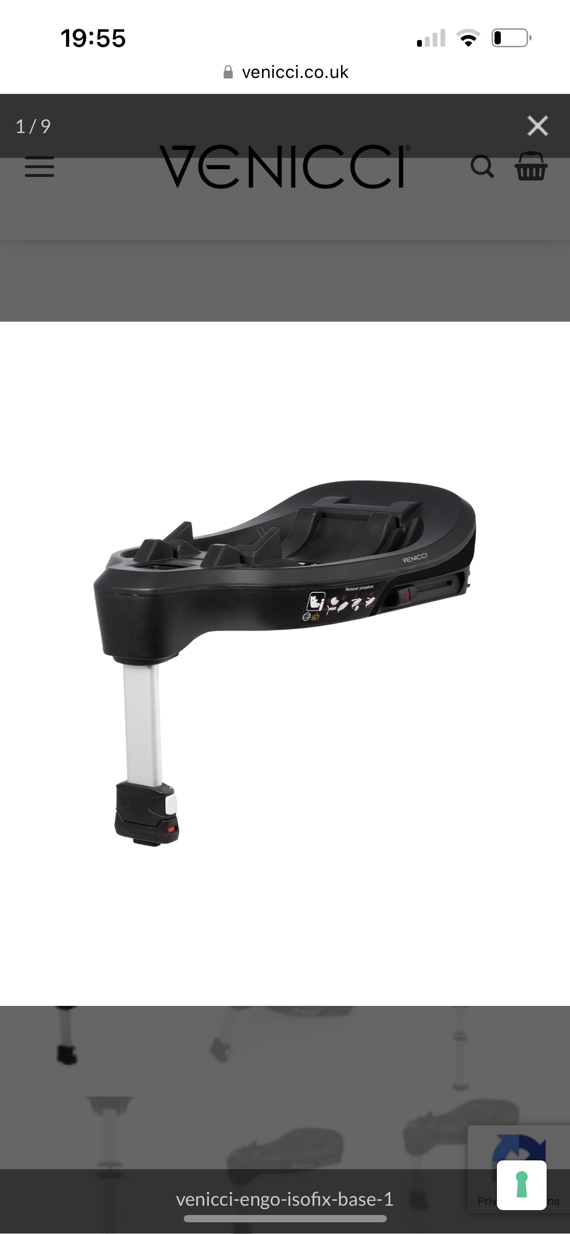 Venicci Tinum Edge 3in1 & Engo Isofix base - Ocean