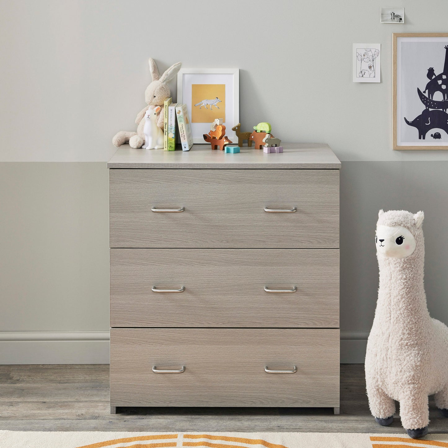 Babymore Caro Nursery Chest Changer – grey Wash