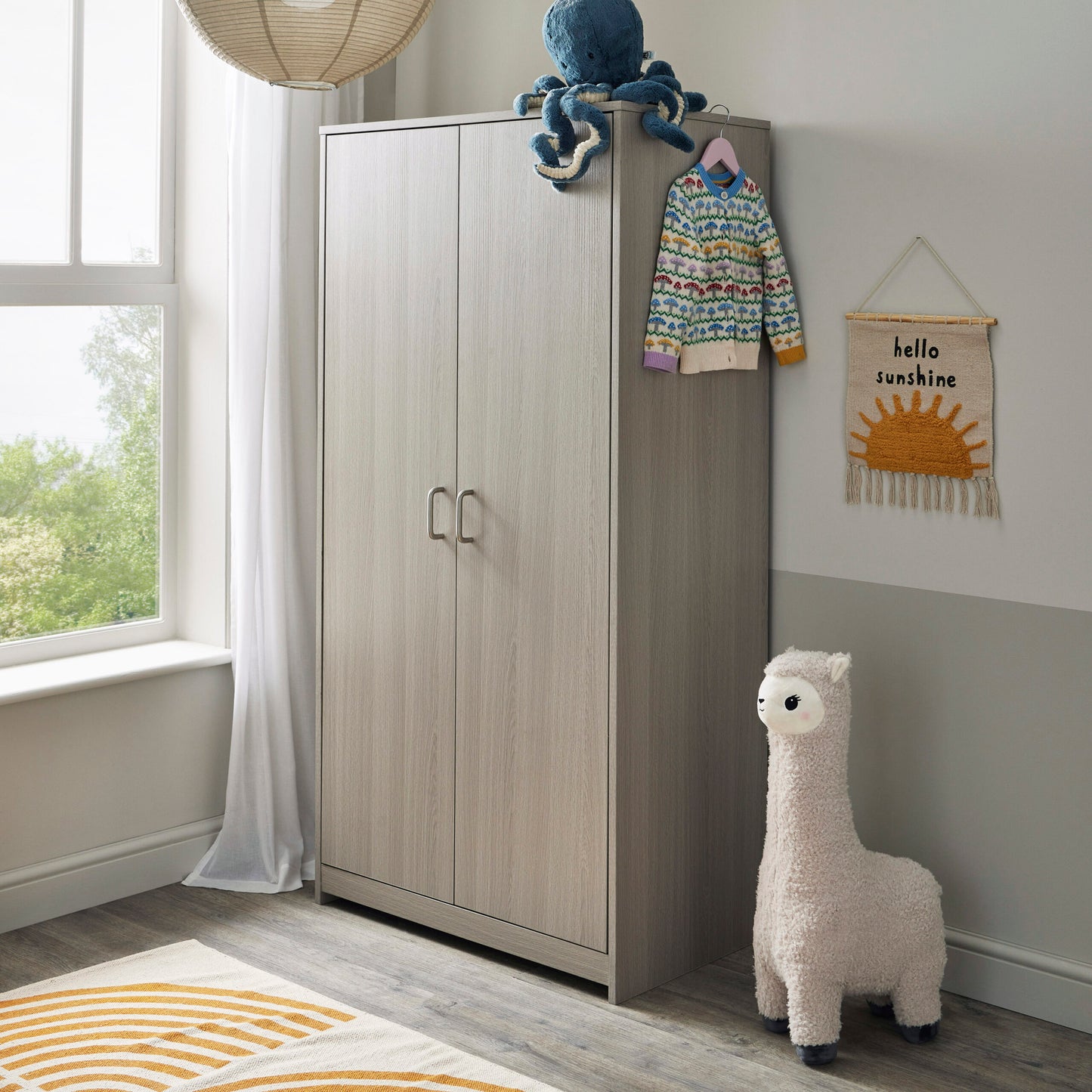 Babymore Caro wardrobe – grey Wash