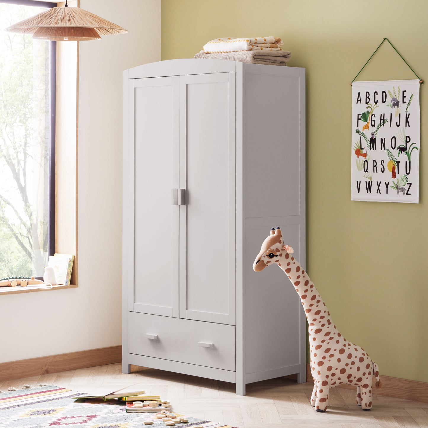Babymore Universal Nursery wardrobe  – Grey