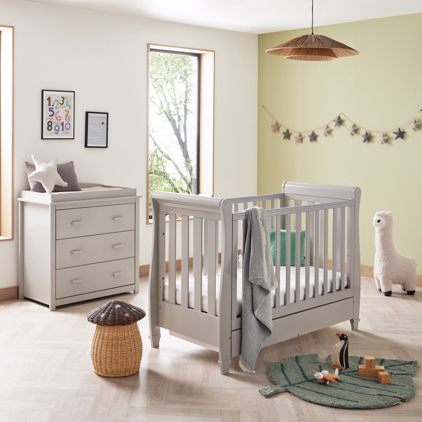 Babymore Eva 2 Piece Nursery Room Set – grey