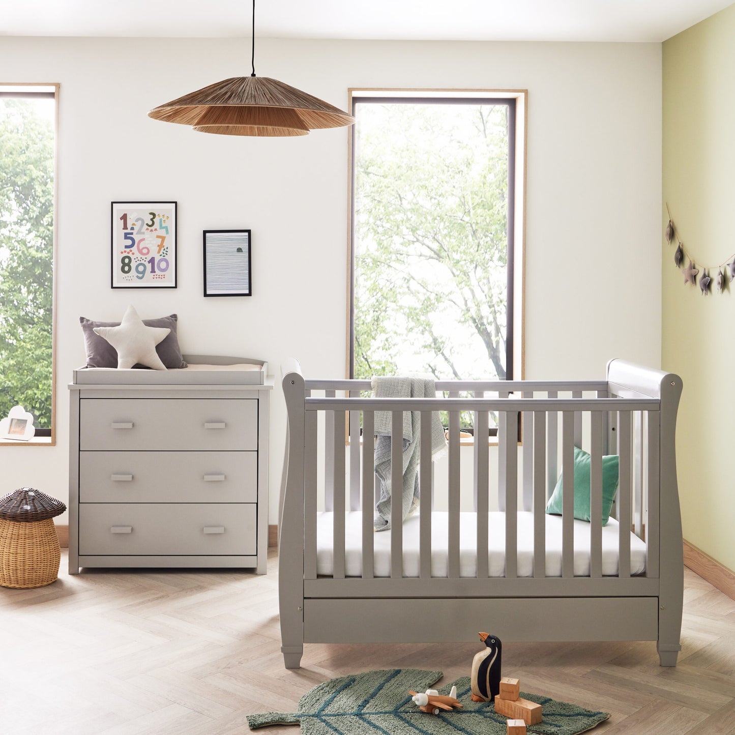 Babymore Eva 2 Piece Nursery Room Set – grey  * PRE ORDER JANUARY