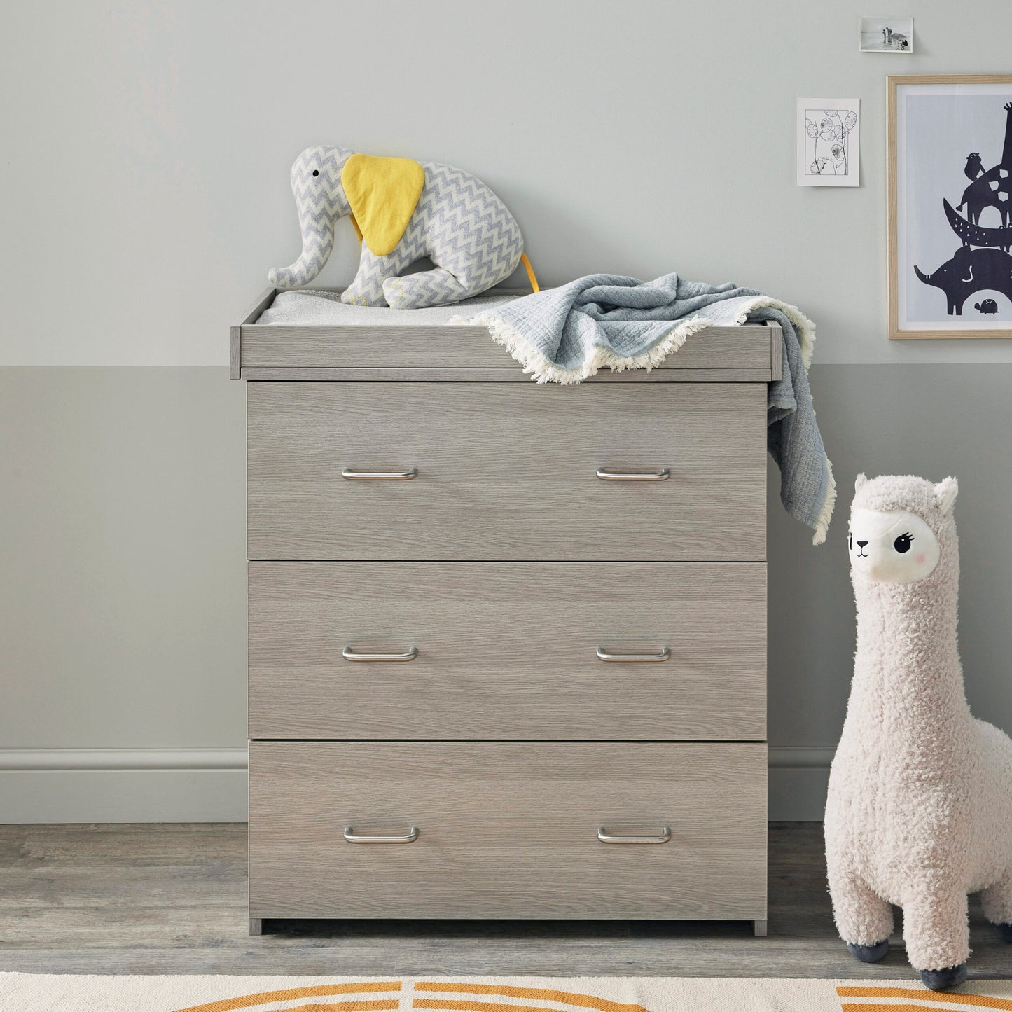 Babymore Caro 2 Piece Nursery Room Set – Grey Wash