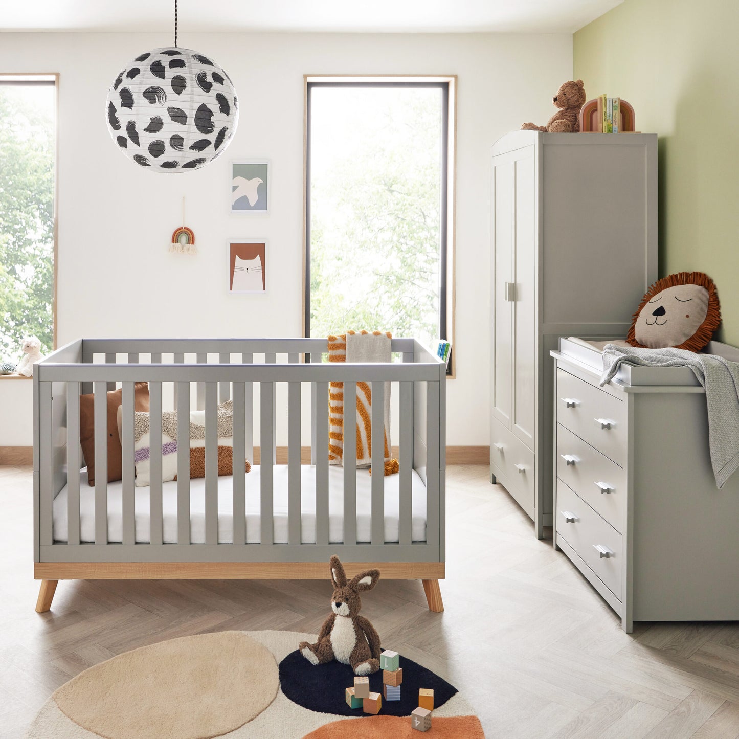 Babymore Mona 3 Piece Nursery Room Set – grey SALE