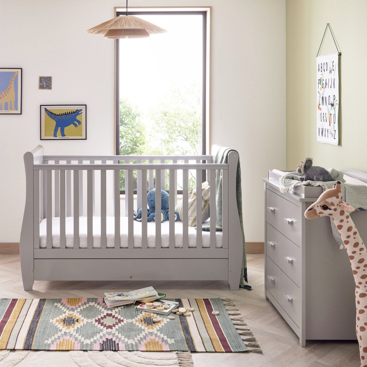 Babymore Stella 2 Piece Nursery Room Set – Grey SALE