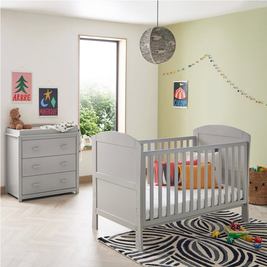 Babymore Aston 2 Piece Nursery Room Set – Grey * Feb offer