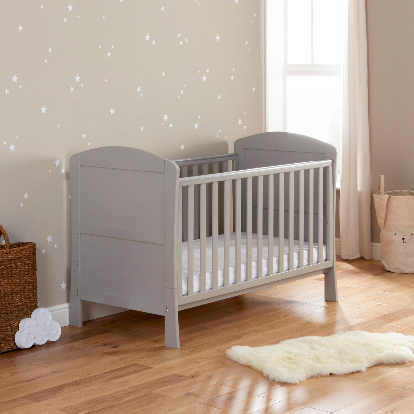 Babymore Aston 2 Piece Nursery Room Set – Grey