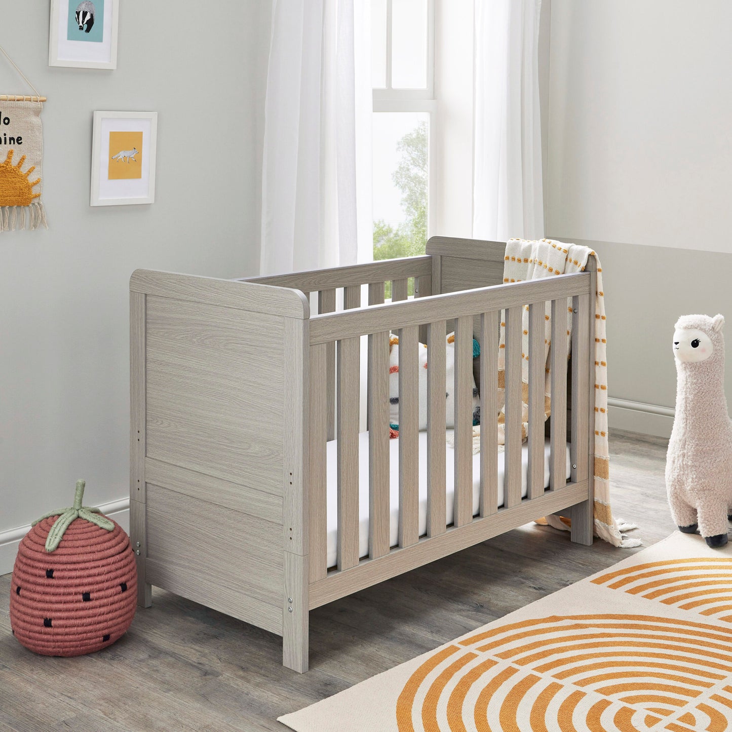 Babymore Caro Mini 2 Piece Nursery Room Set – Grey Wash