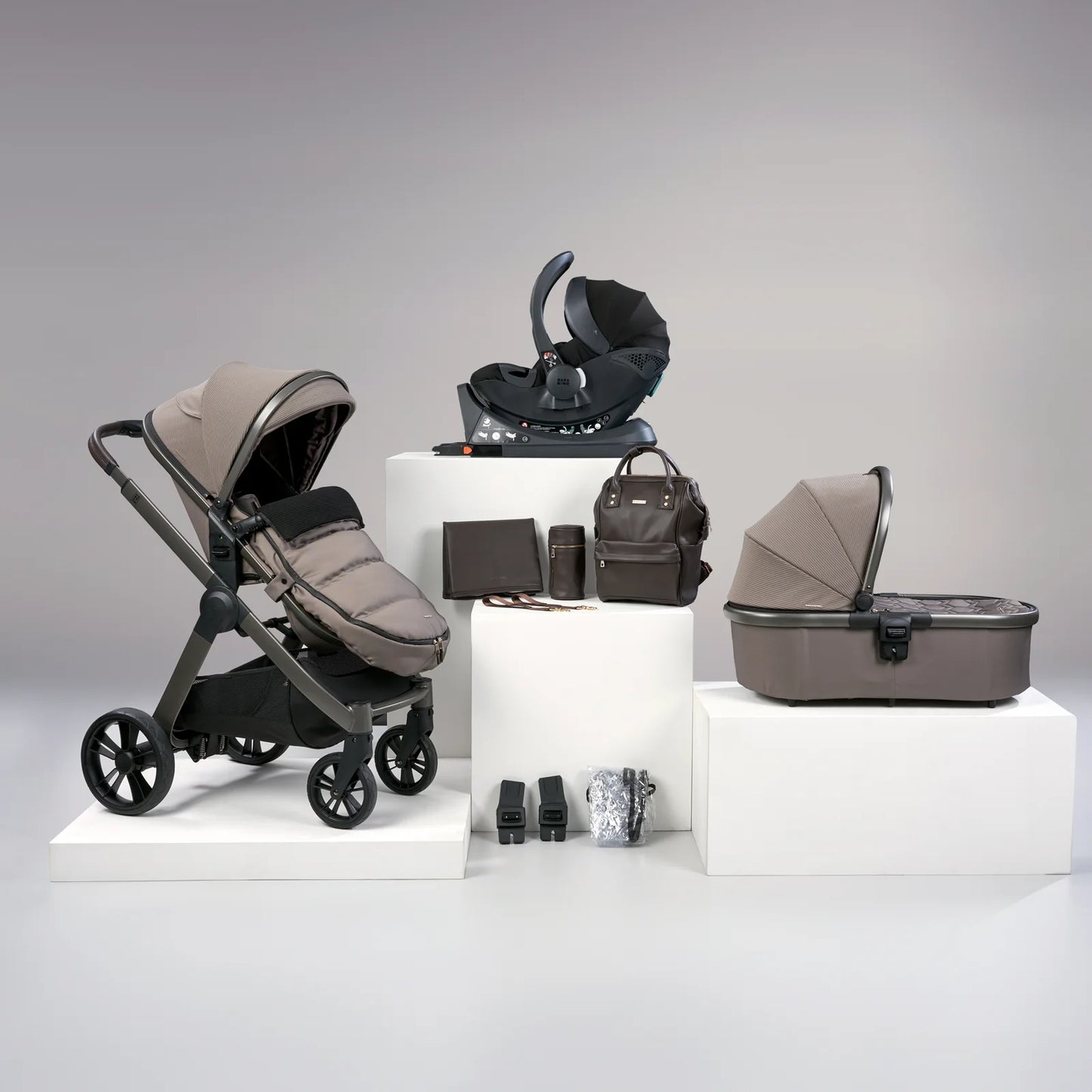 Bababing Raffi Premium Travel System with Isofix Base - Minky