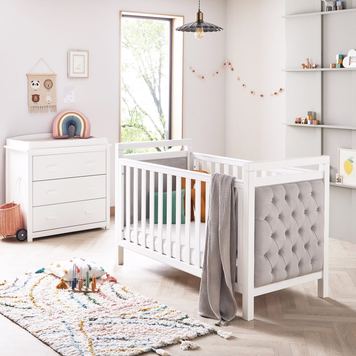 Babymore Velvet Deluxe 2 Piece Nursery Room Set SALE