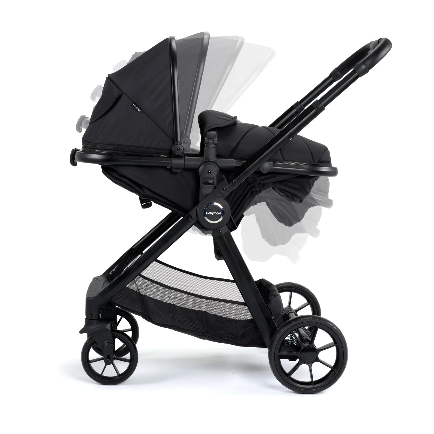 Babymore Mimi Travel System Pecan i-Size Car Seat  – Black  -