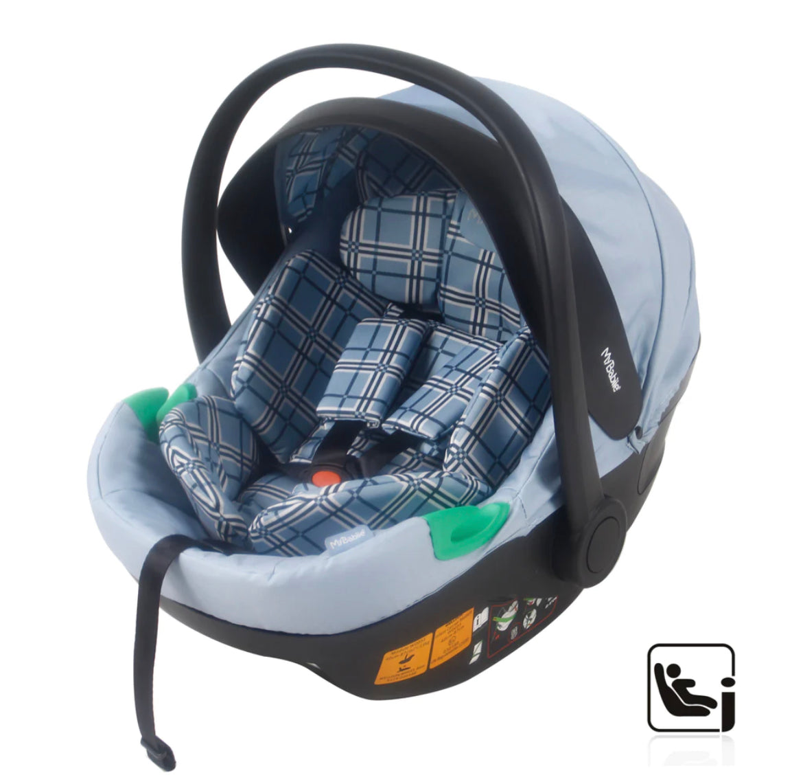 My Babiie MB200i Dani Dyer Blue Plaid iSize Travel System