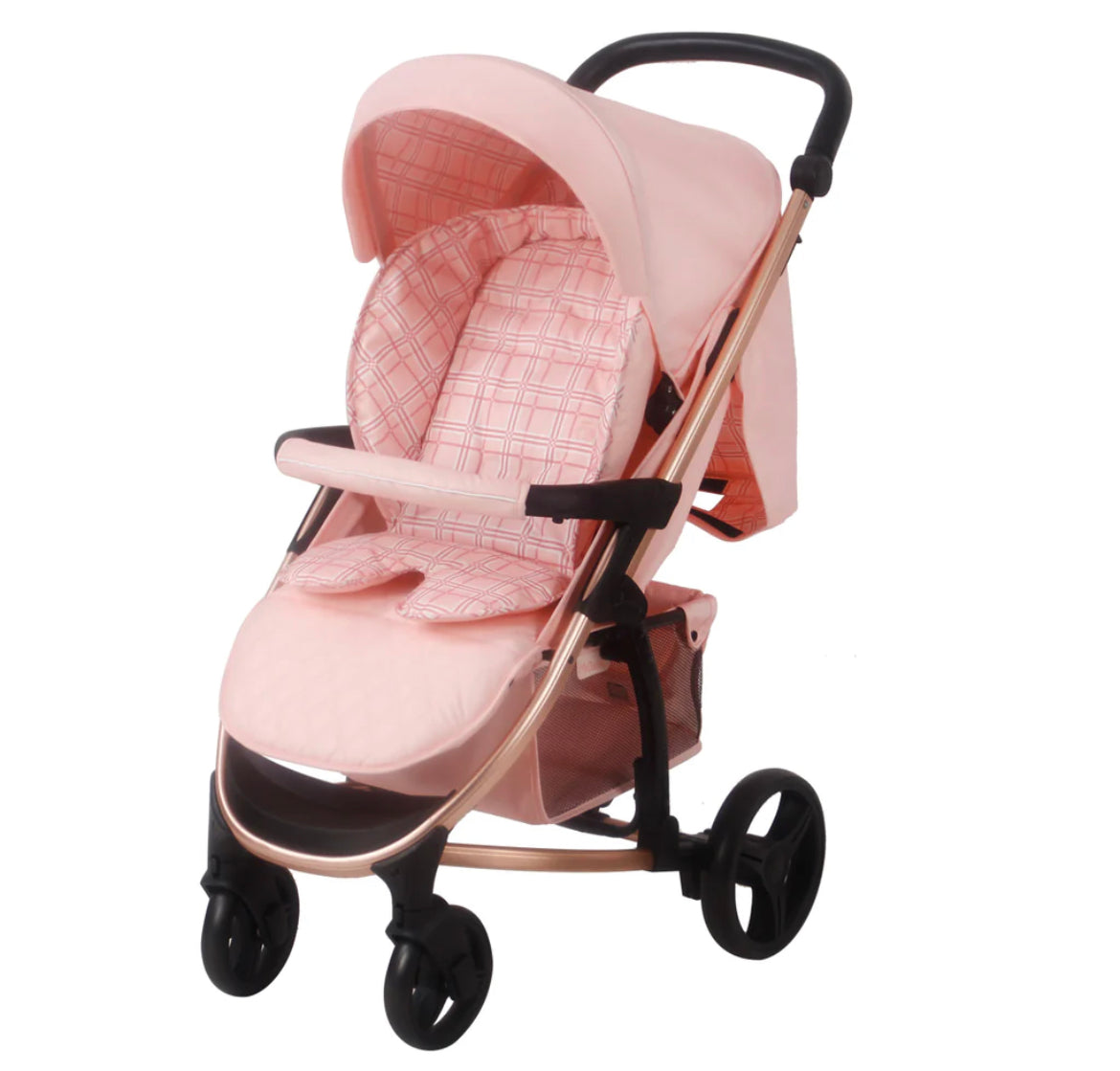 My Babiie MB200i Dani Dyer Pink Plaid iSize Travel System Jolly Tots