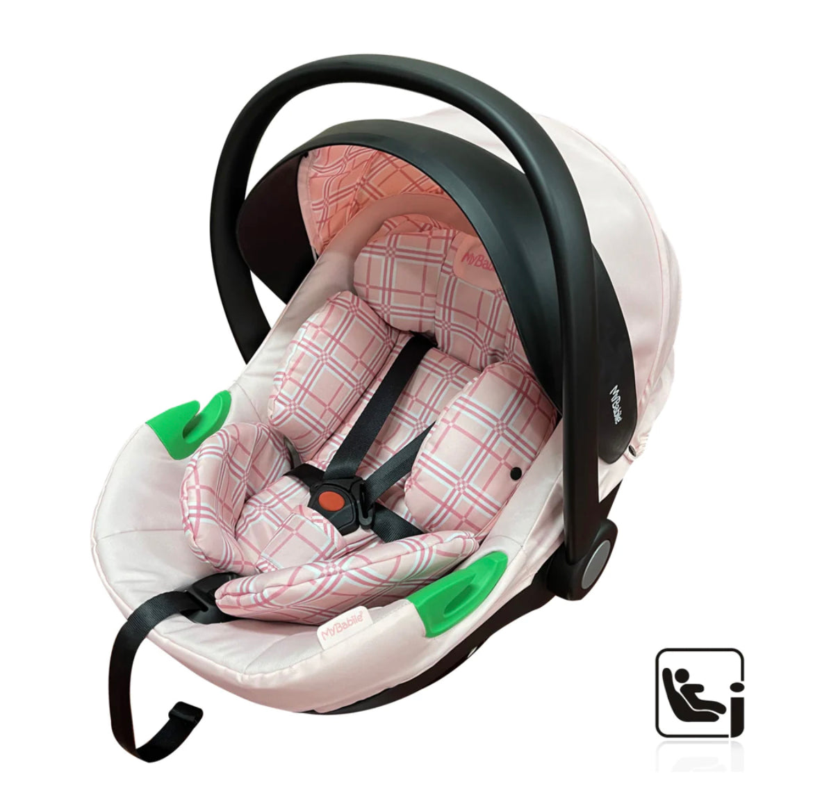 My Babiie MB200i Dani Dyer Pink Plaid iSize Travel System