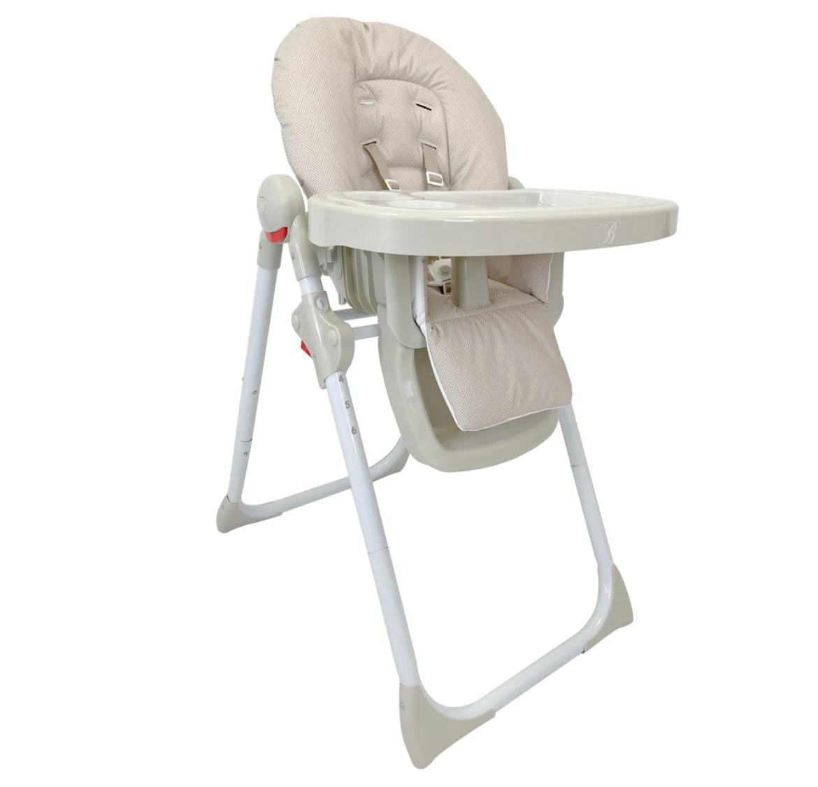 My Babiie  Premium Highchair - oatmeal herringbone