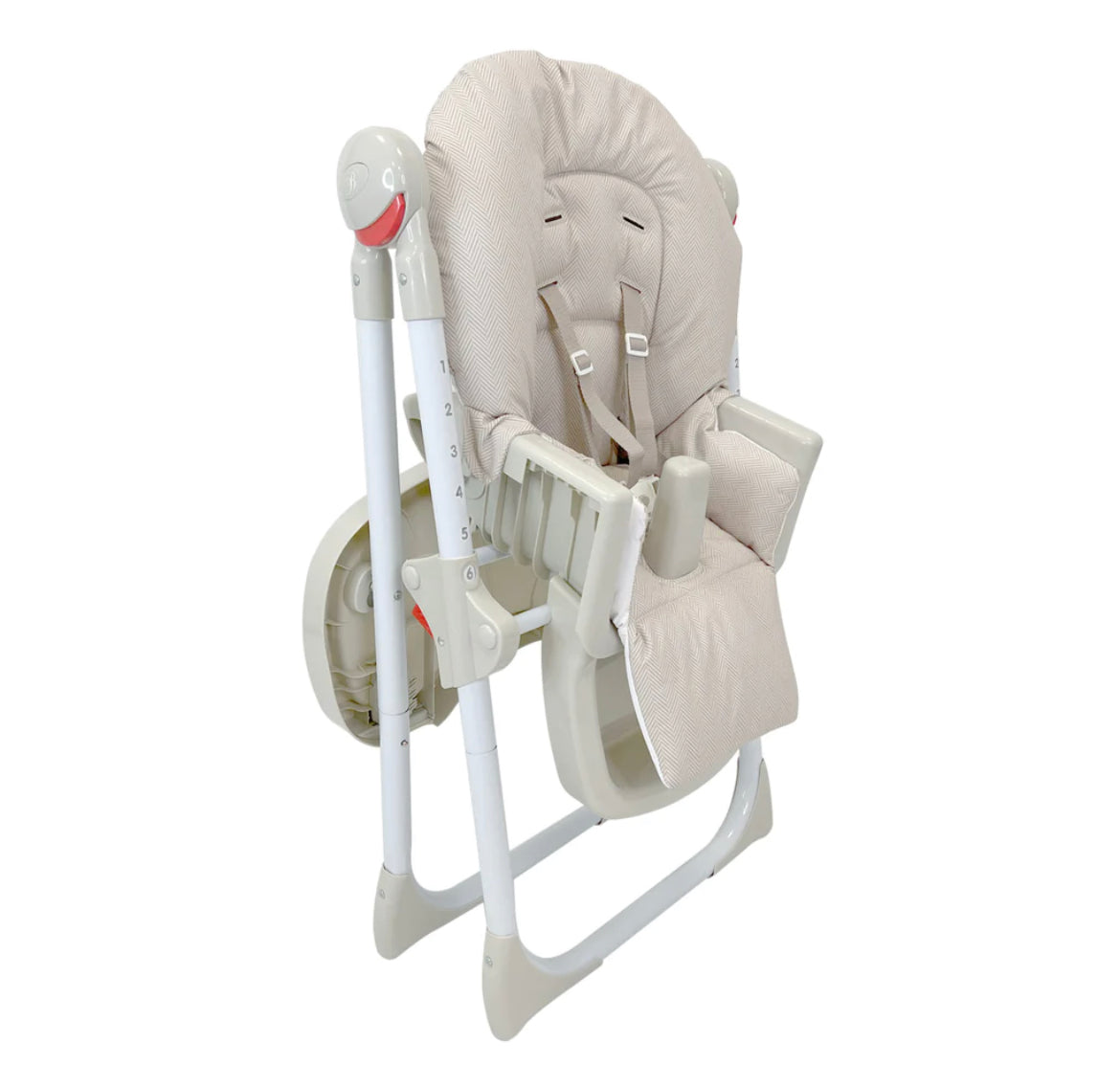 My Babiie  Premium Highchair - oatmeal herringbone