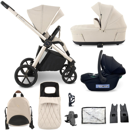 My Babiie MB450 LUXE 3-in-1 Travel System - Feather Pre Order Mid October Delivery
