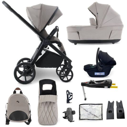 My Babiie MB450 LUXE 3-in-1 Travel System with Base - Mink Pre Order Mid October Delivery