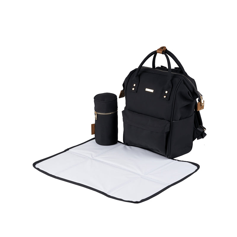 Black backpack sales changing bag