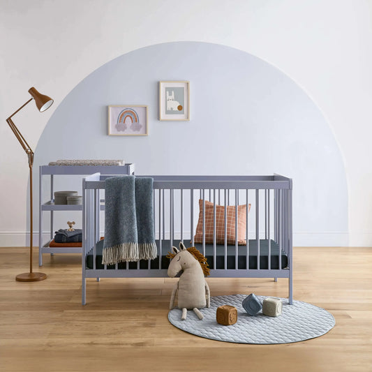 Cuddle Co Nola 2 Piece Nursery Furniture Set - Flint Blue