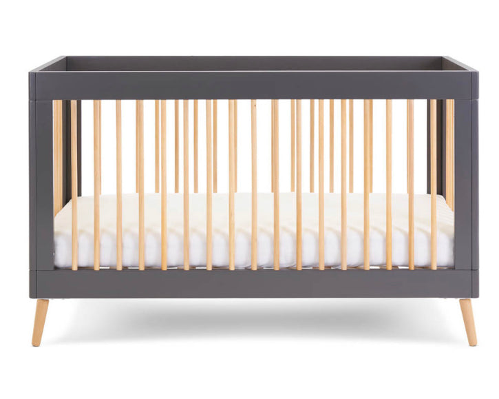 Obaby Maya Cot Bed - Slate with Natural